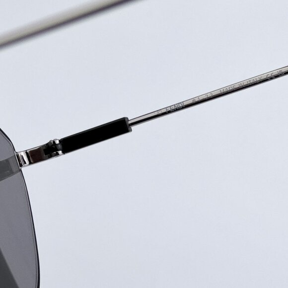 Fendi FE40080U FF MATCH 12C BRAND NEW Sunglasses Ruthenium Mirror Unisex Round - Picture 8 of 13